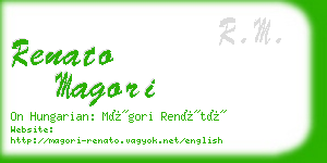 renato magori business card